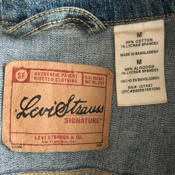 Levi's Blue Denim Jacket - Picture 6 of 7
